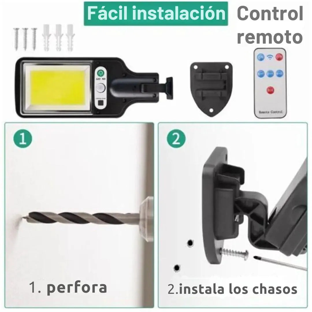Lámpara LED Solar Premium- PARA EXTERIORES
