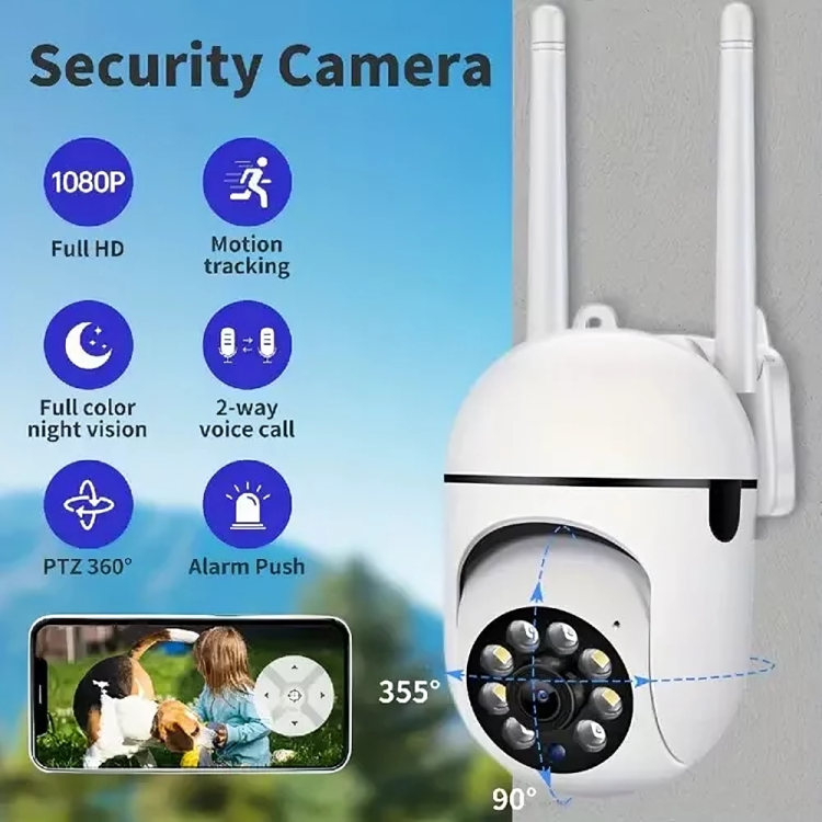 CAMARA INTELIGENTE HD🚨ROTACION 355° Y 90° VERTICAL