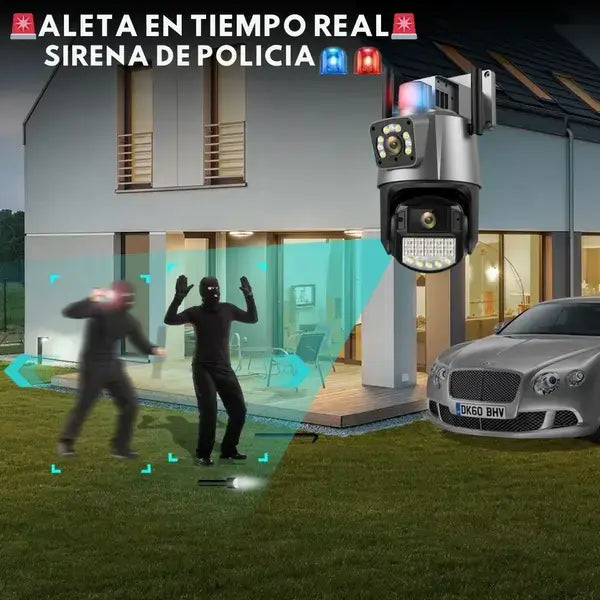 CAMARA DE SEGURIDAD TIPO POLICIA🚨🚓