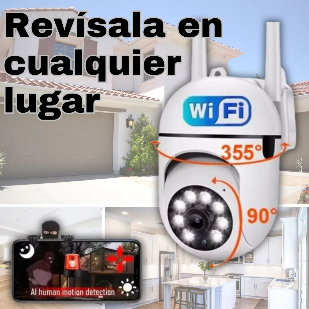CAMARA INTELIGENTE HD🚨ROTACION 355° Y 90° VERTICAL
