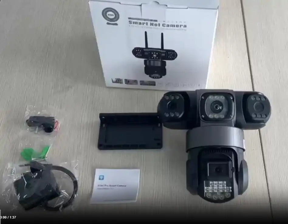 CÀMARA 3 LENTES WIFI 4K-SEGURIDAD 3 EN 1🚨