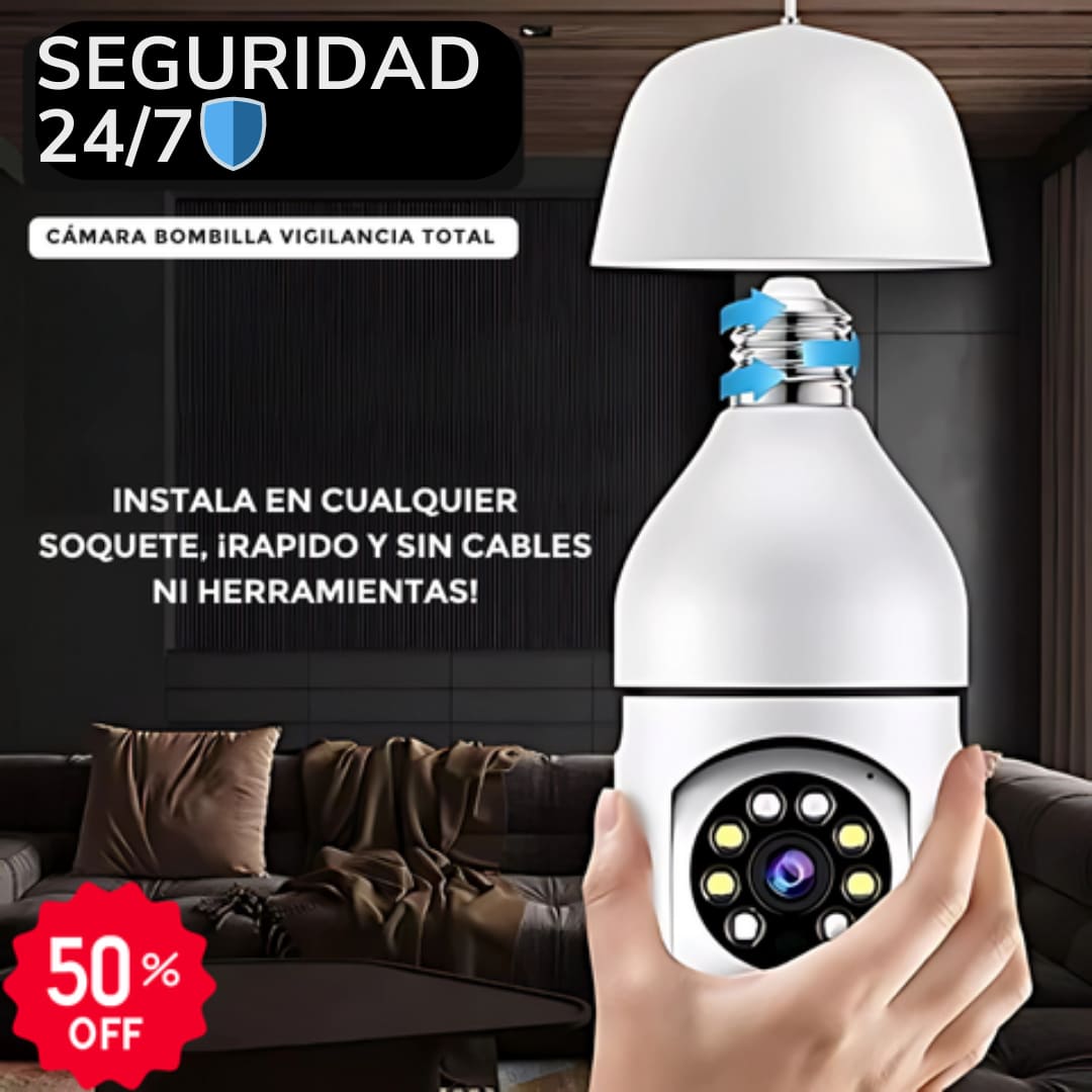 CAMARA BOMBILLO™ 🛡️-PROTECCIÓN INTELIGENTE 🚨