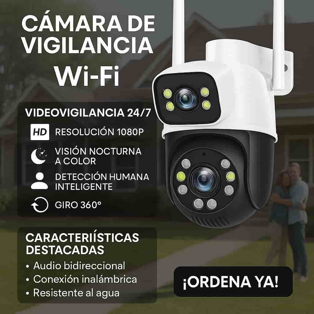 CAMARA DE SEGURIDAD X2-ROTACION 360°-90°