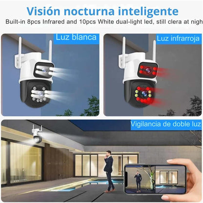CAMARA DE SEGURIDAD X2-ROTACION 360°-90°