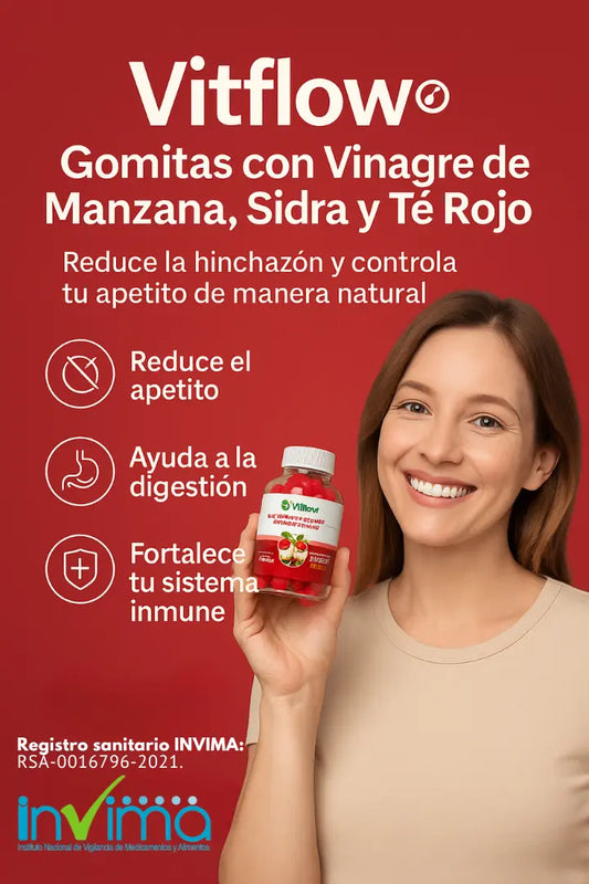 Gomas® Masticables vinagre de manzana sidra y té rojo