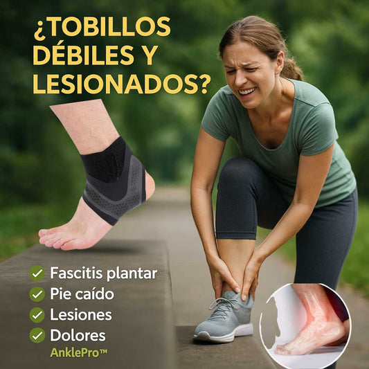 AnklePro™-2X PAR TOBILLERAS DE SILICONA ELÁSTICA