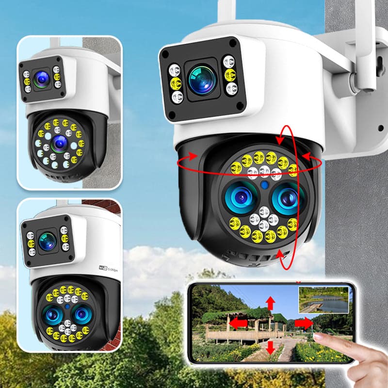 CAMARA DE SEGURIDAD X2-ROTACION 360°-90°